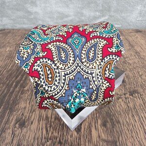 Burberrys of London VTG Tie Paisley Multicolor Silk Red Blue Old Money Designer